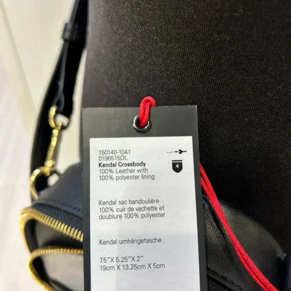 NWT TUMI Kendal Black Crossbody Bag- leather. - Picture 9 of 9